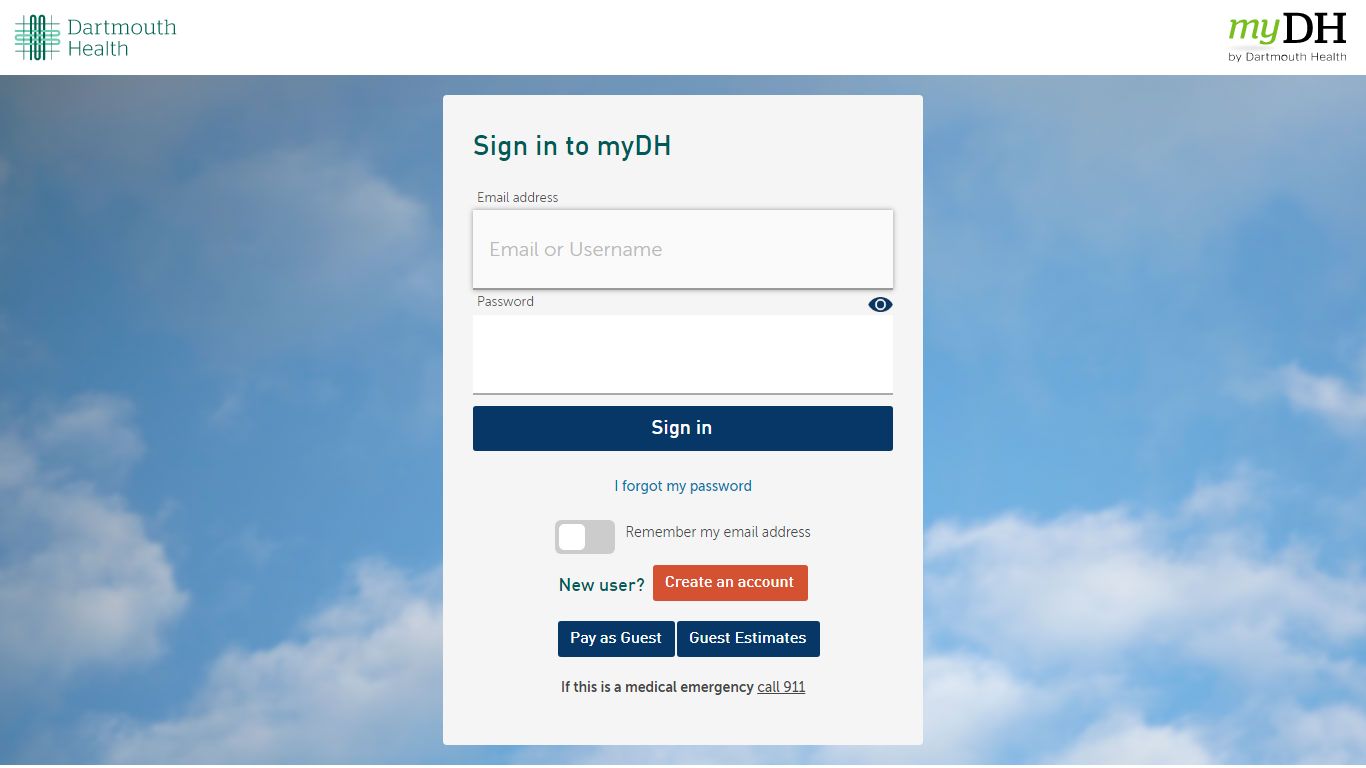 myDH | eD-H Electronic Health Record of Dartmouth Health